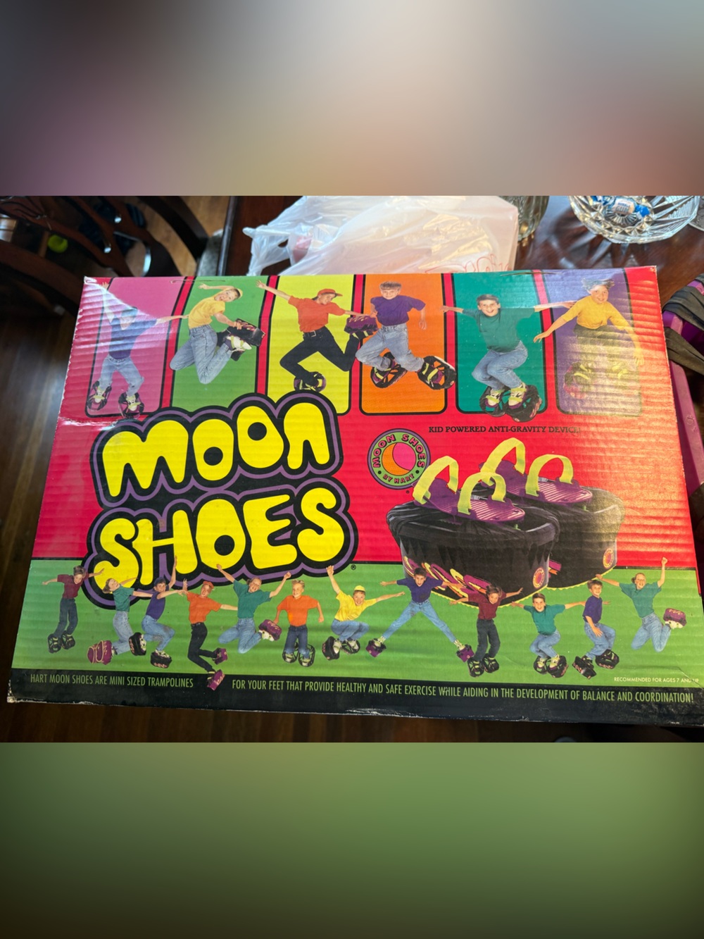 Vintage Moon Shoes Kids Jumping Shoes In Original Case!
